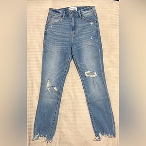 Abercrombie High Rise Super Skinny Ankle Jeans